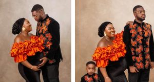 Cute Abiola & wife welcome second child Cute Abiola & wife welcome second child