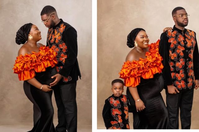 Cute Abiola & wife welcome second child