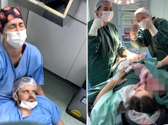 Dad FAINTS on hospital floor while watching his wife in labour Dad FAINTS on hospital floor while watching his wife in labour