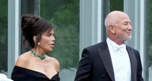 Ex-journalist Lauren Sanchez arrives hand-in-hand with husband Bezos at state dinner for King Charles Lauren Sanchez