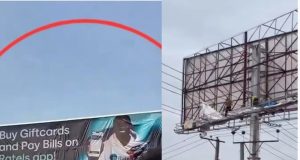 VDM’s face REMOVED from Blord’s billboard days after prison remand B LORS VERY DARKMAN