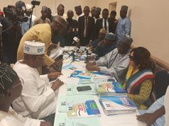 Faleke picks presidential forms for Tinubu Faleke picks presidential forms for Tinubu