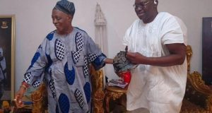 Fayose in closed-door meeting with Olubadan Fayose in closed-door meeting with Olubadan