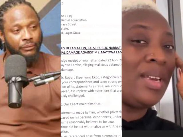Roby Ekpo counters Mayowa's lawsuit, rejects defamation claim