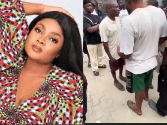Bimbo Ademoye confronts Lagos thugs over harassment during shoot