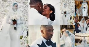 Juma Jux & Priscilla mark white wedding anniversary