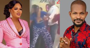 Actress Funmi Bank Anthony and Uche Maduagwu clash in Lagos Drama in Lagos as Funmi Bank Anthony, Uche Maduagwu Feud Turns Physical