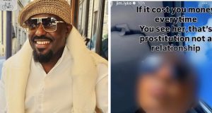 If it cost you money every time you see her, that’s pr*stitution not a relationship – Jim Iyke If it cost you money every time you see her, that’s pr*stitution not a relationship - Jim Iyke