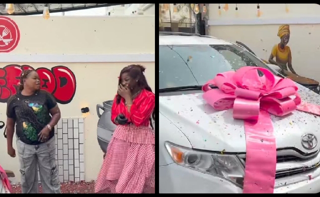 King Mitchy gifts her mum a new car King Mitchy gifts her mum a new car