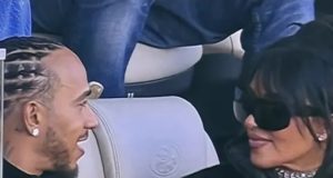 Kim Kardashian & Lewis Hamilton spotted at Coachella