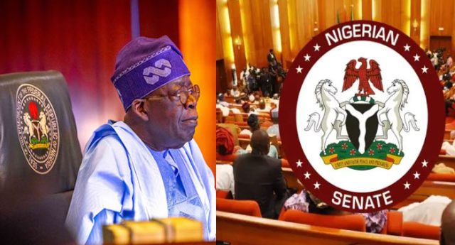Tinubu meets Senate leadership in Abuja