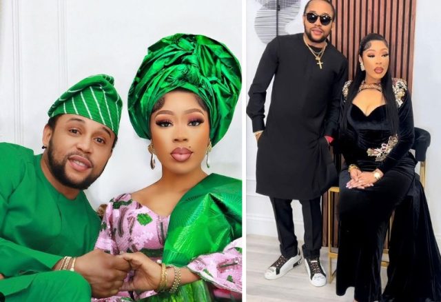 Sunkanmi Omobolanle sweetly celebrates wife