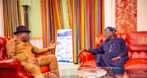 Tinubu receives Jonathan at presidential villa Tinubu receives Jonathan at presidential villa