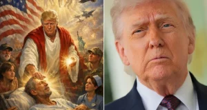 Trump deletes post depicting him as Jesus-like figure after backlash Trump deletes post depicting him as Jesus-like figure after backlash