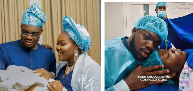 MIXED reactions as Cute Abiola films wife’s delivery surgery MIXED reactions as Cute Abiola films wife’s delivery surgery