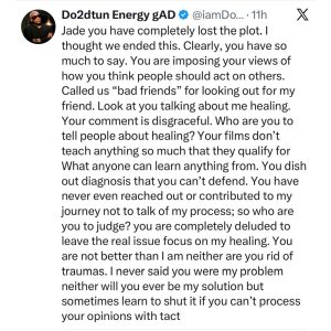 Roby Ekpo: Do2dtun clashes with movie producer Jade Osiberu 