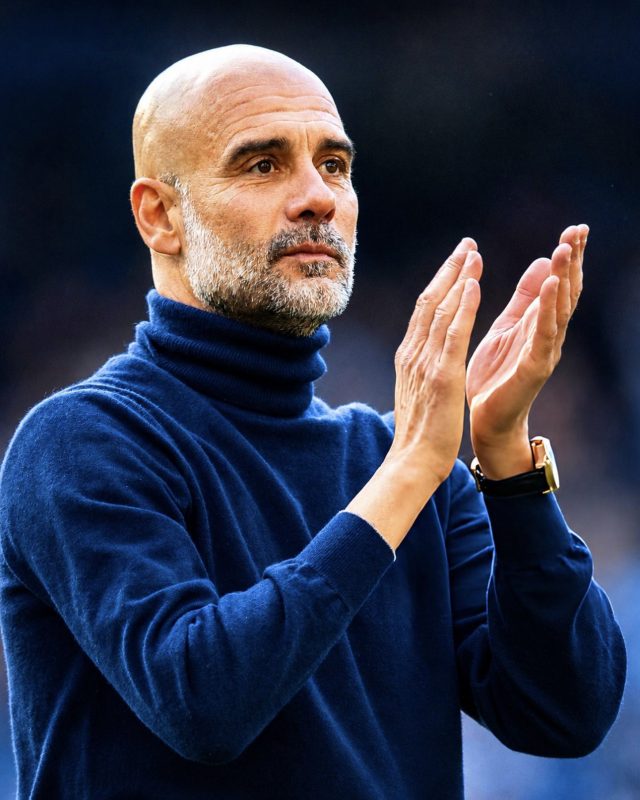 Pep Guardiola wins April manager of the month