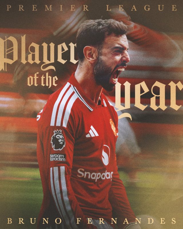 Bruno Fernandes named EPL Player of the season Bruno Fernandes named EPL Player of the season