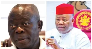 Oshiomhole demands Akpabio’s resignation Oshiomhole demands Akpabio's resignation