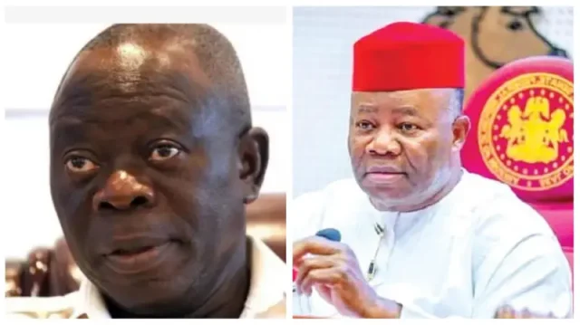 Oshiomhole demands Akpabio's resignation