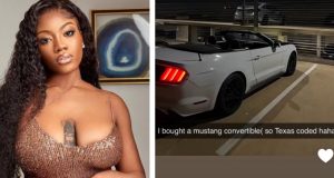BBN star Angel Smith buys new car BBN star Angel Smith buys new car