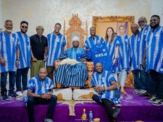 Oba Elegushi hosts Chelsea delegates, Victor Moses at palace Oba Elegushi hosts Chelsea delegates, Victor Moses at palace