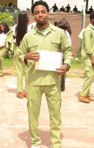 Eniola Ajao celebrates son as he finishes his NYSC 