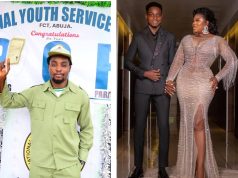 Eniola Ajao celebrates son as he finishes his NYSC Eniola Ajao celebrates son as he finishes his NYSC