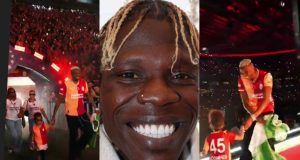 Osimhen arrives Galatasaray trophy celebration with Seyi Vibez song Osimhen arrives Galatasaray trophy celebration with Seyi Vibez song