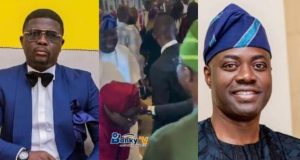 Seyi law obstructed by security while trying to reach Seyi Makinde Seyi law obstructed by security while trying to reach Seyi Makinde