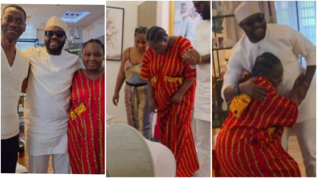Femi Adebayo visits Lateef Adedimeji and Bimpe Oyebade