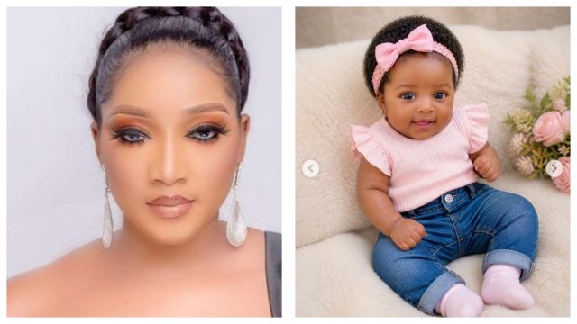 Christabel Egbenya finally presents her baby girl after three months