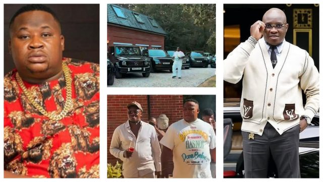 London visit: Cubana Chief Priest shows off pastor Tobi Adegboyega’s garage