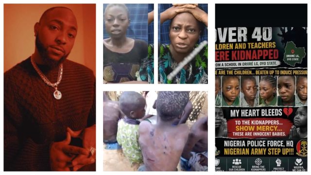 Davido reacts to Oyo school abduction
