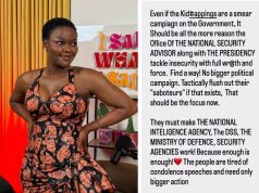 Kehinde Bankole demands action over kidnappings Kehinde Bankole demands action over kidnappings