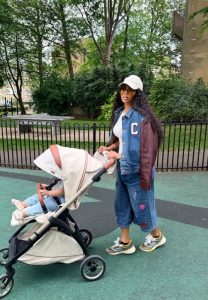 Photos of Toke Makinwa & daughter, Yakira 
