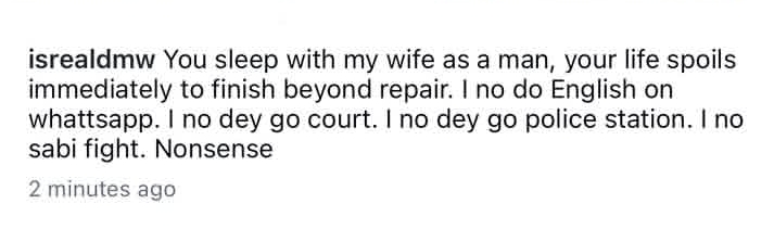 Your life would spoil beyond repair - Isreal DMW reacts to infidelity discuss