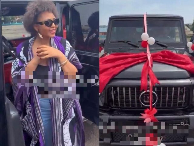 Regina Daniels gifted new Mercedes-Benz G-Wagon
