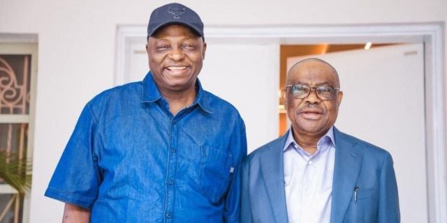 Wike visits APC national Chairman amid Rivers political tension