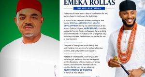 Alex Ekubo: Emeka Rollas cancels birthday celebration Alex Ekubo:Emeka Rollas cancels birthday celebration