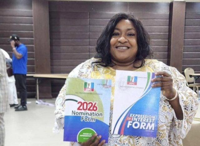 Foluke Daramola picks APC nomination form