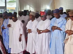 Tinubu observes Eid in Lagos Tinubu observes Eid in Lagos