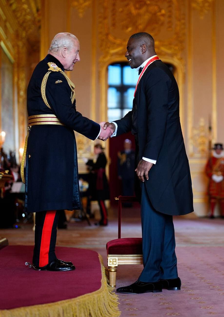 Idris Elba knighted by King Charles