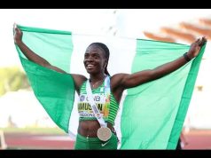 Tobi Amusan breaks record to win 100m hurdles title in Taiwan Tobi Amusan breaks record to win 100m hurdles title in Taiwan