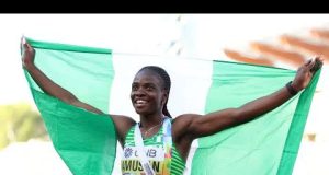 Tobi Amusan breaks record to win 100m hurdles title in Taiwan Tobi Amusan breaks record to win 100m hurdles title in Taiwan