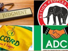 Court orders INEC to deregister ADC, Accord, three others Court orders INEC to deregister ADC, Accord, three others