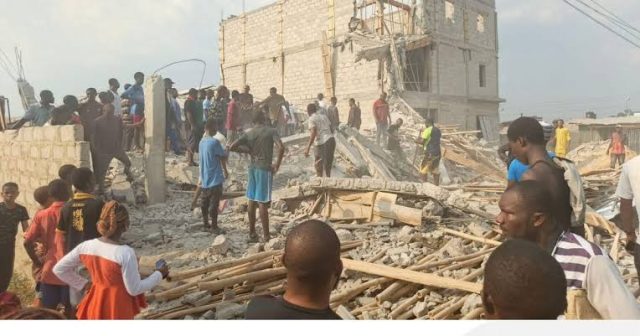 FIVE-storey building collapses in Rivers