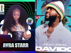 Davido, Ayra Starr feature on World Cup album Davido, Ayra Starr feature in World Cup album