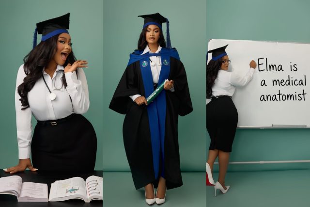Carter Efe's babymama, Nuella graduates as Medical Anatomist
