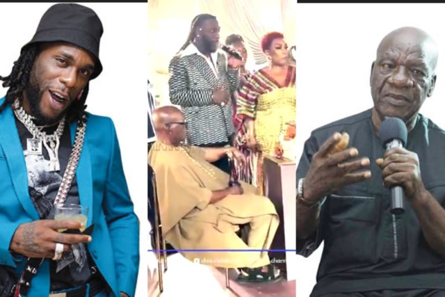 Burna Boy celebrates grandfather at 90